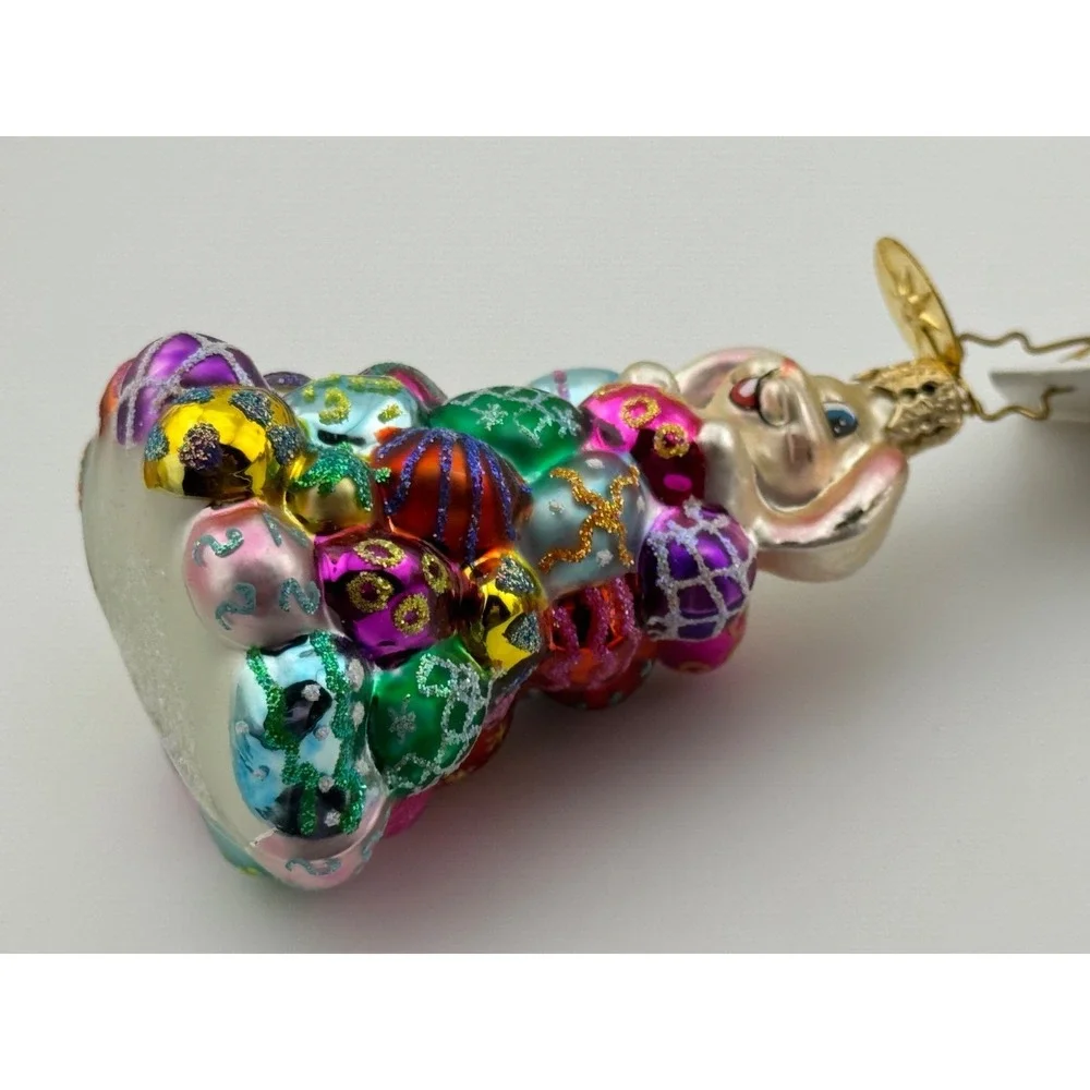 Christopher Radko High Roller Ornament Easter Bunny Rabbit Eggs‎ Little Gem